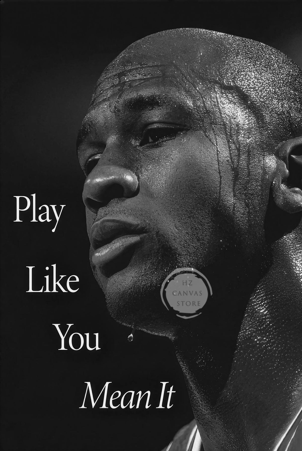 Vintage Basketball Sports Motivational Poster Be The Best Version of You Keep Going Home Gym Mamba Mentality Black White Decor
