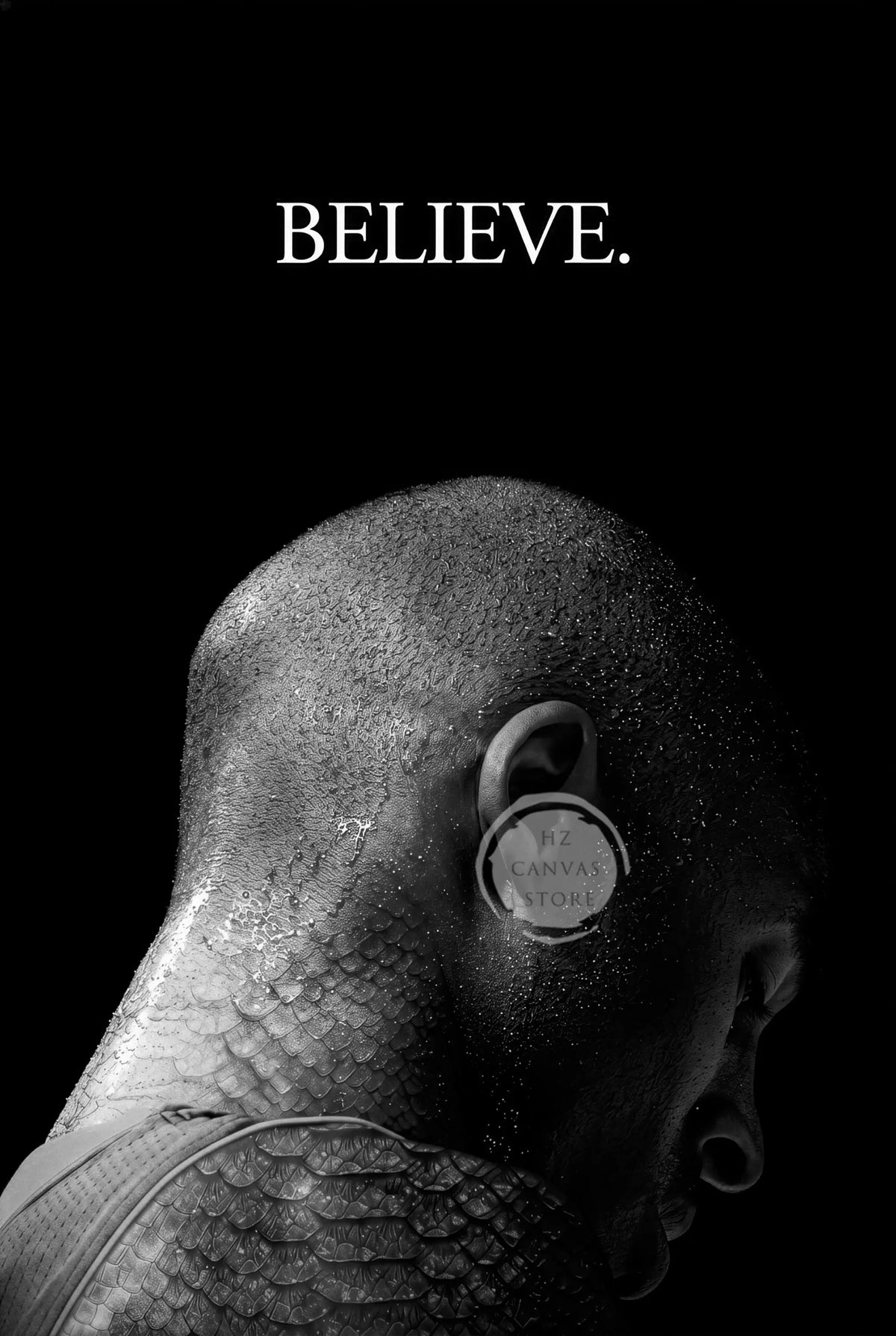 Vintage Basketball Sports Motivational Poster Be The Best Version of You Keep Going Home Gym Mamba Mentality Black White Decor