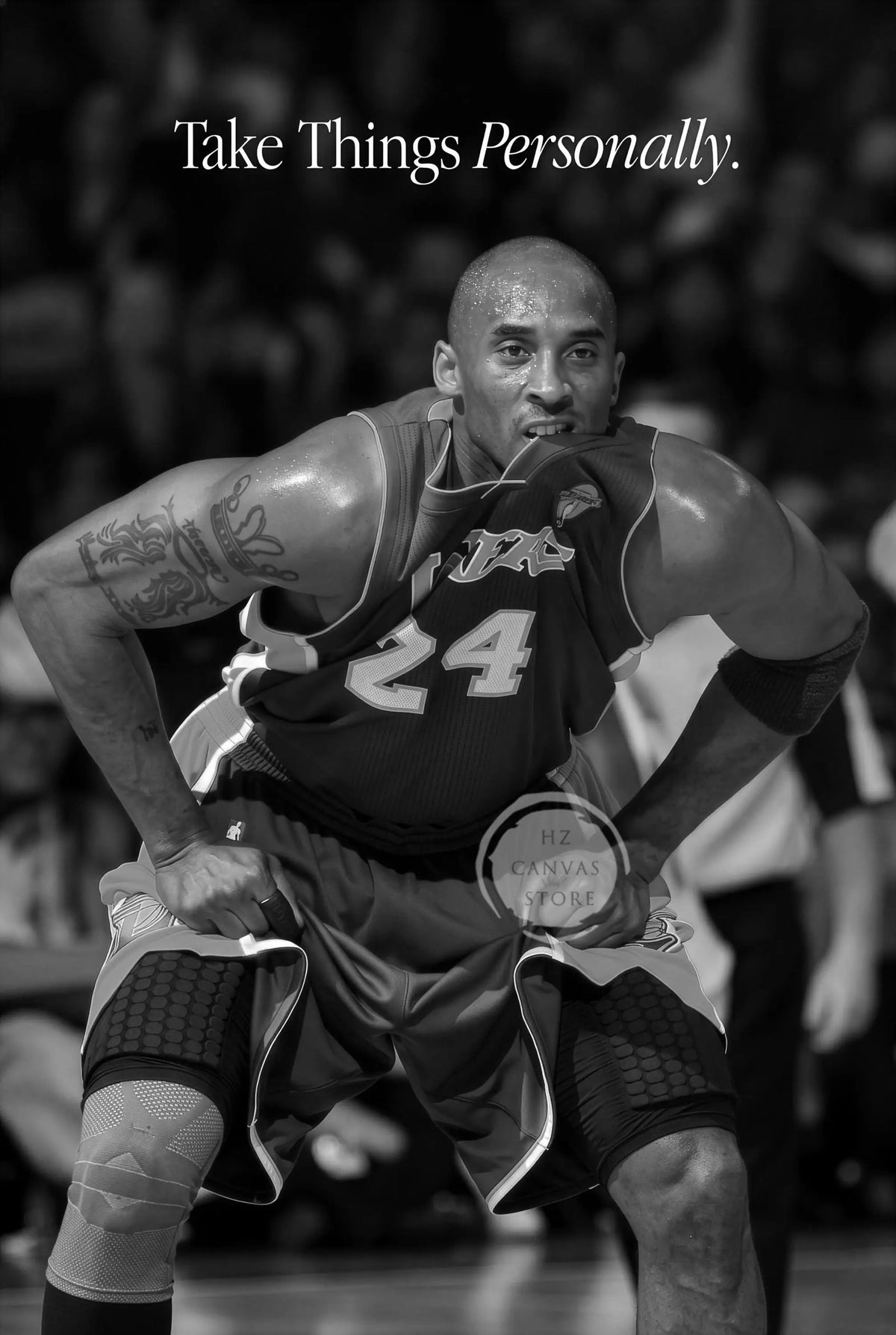 Vintage Basketball Sports Motivational Poster Be The Best Version of You Keep Going Home Gym Mamba Mentality Black White Decor
