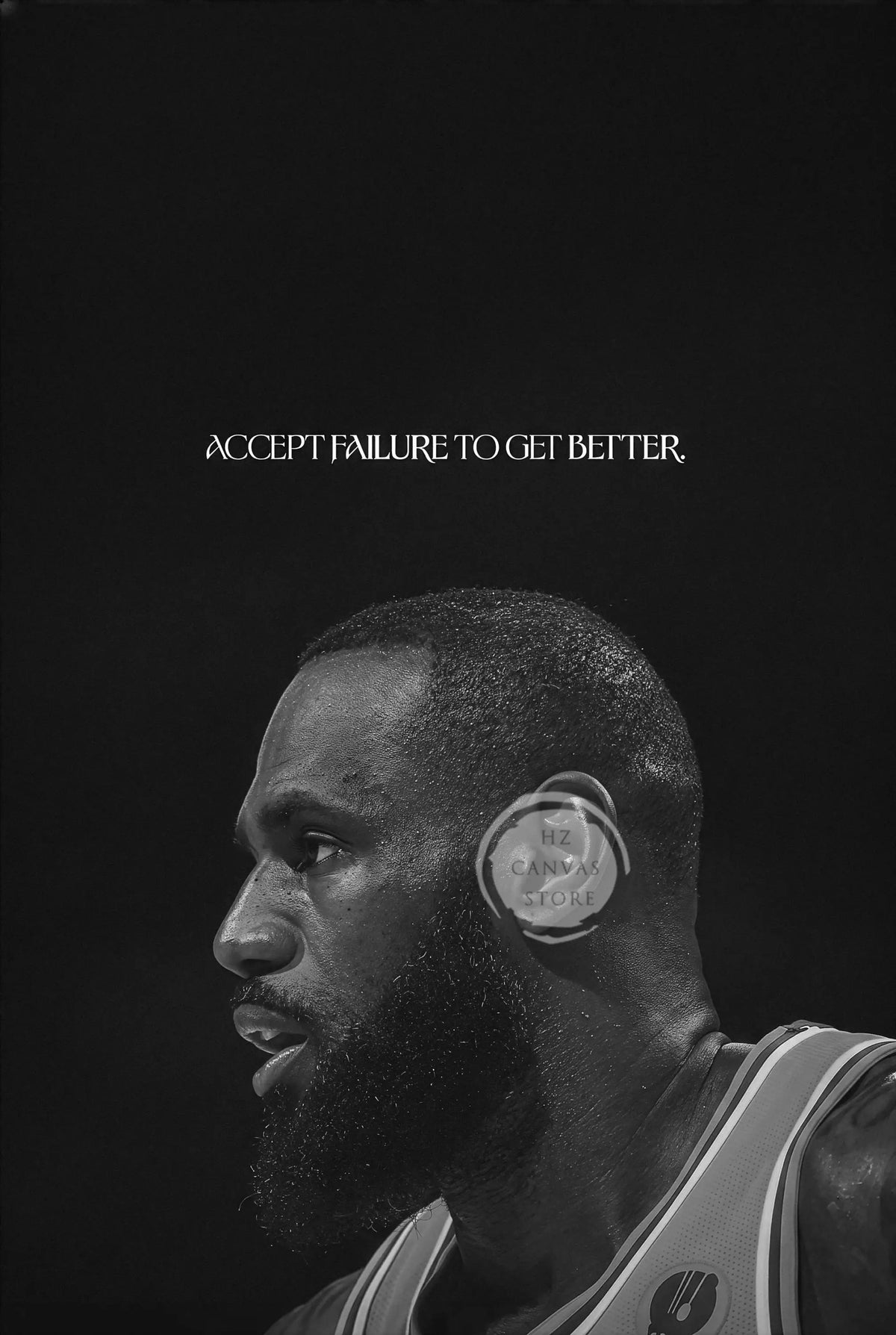 Vintage Basketball Sports Motivational Poster Be The Best Version of You Keep Going Home Gym Mamba Mentality Black White Decor