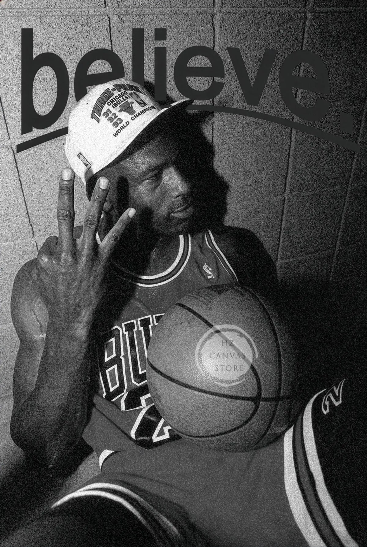 Vintage Basketball Sports Motivational Poster Be The Best Version of You Keep Going Home Gym Mamba Mentality Black White Decor