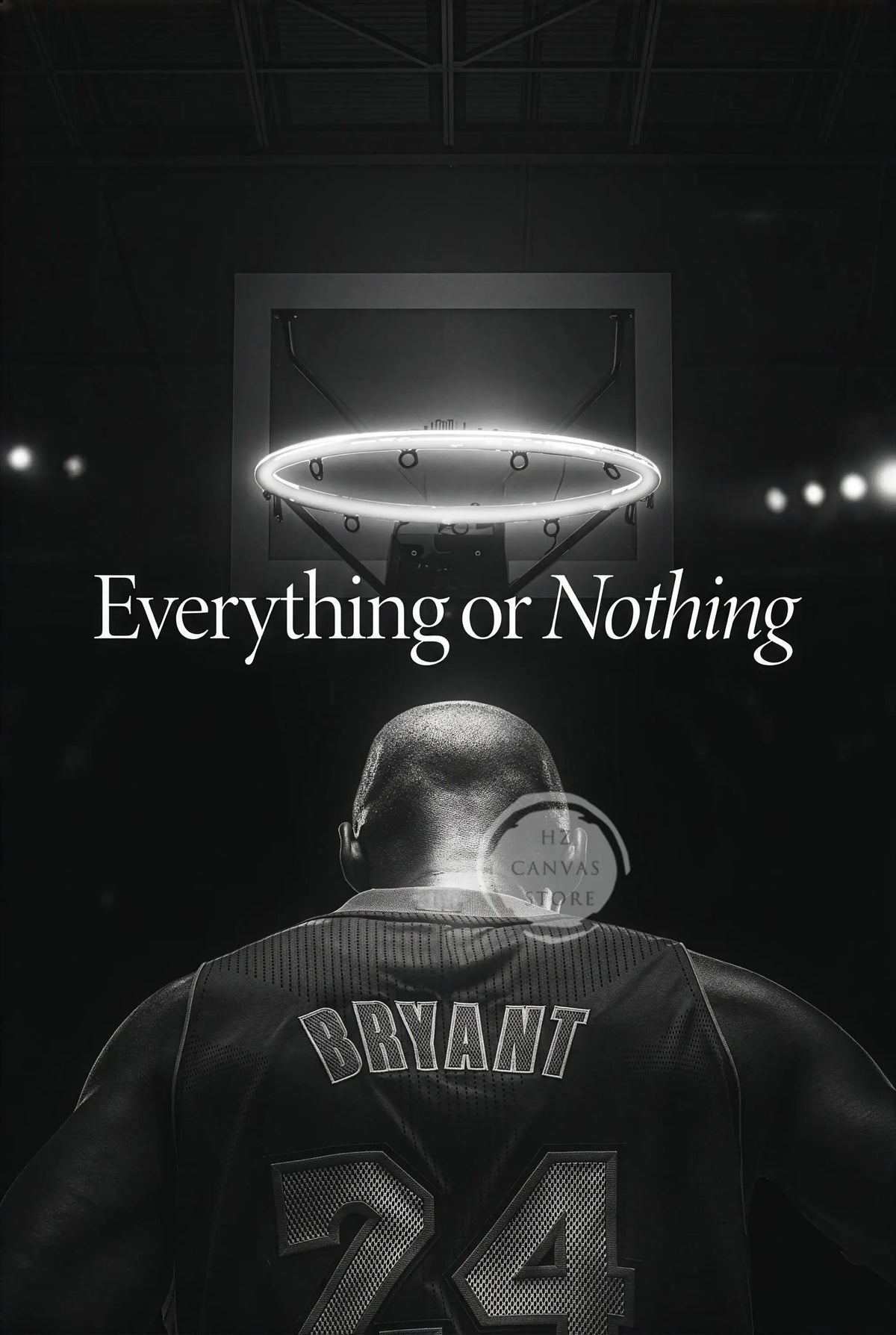 Vintage Basketball Sports Motivational Poster Be The Best Version of You Keep Going Home Gym Mamba Mentality Black White Decor